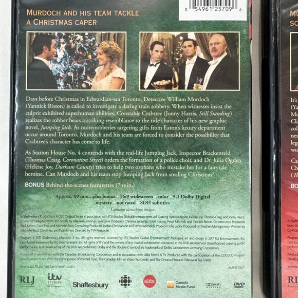 2 Murdoch Mysteries A Merry Murdoch Christmas, Once Upon A Murdoch Christmas Dvd - Picture 4 of 6